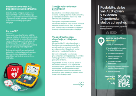 Nacionalna evidenca AED - zloženka